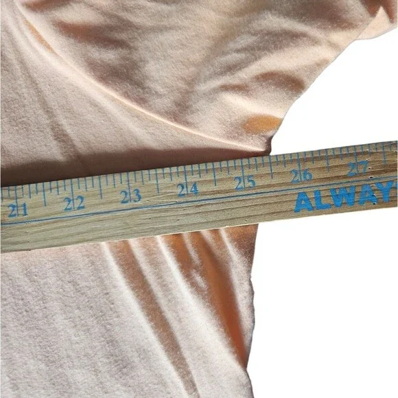 Bob Mackie Wearable Art Embroidered Cotton Stretch Top Women’s Plus 2X Peach - Picture 9 of 11